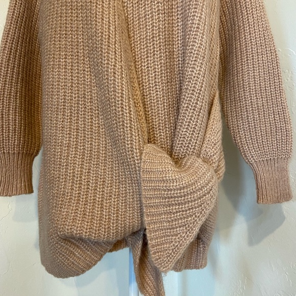 Chunky Knit Wool Blend Cardigan Sweater Designed in Spain S - Picture 4 of 13